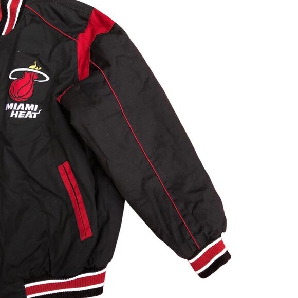 VINTAGE NBA Reversible Miami Heat Varsity Jacket Large - Picture 8 of 16